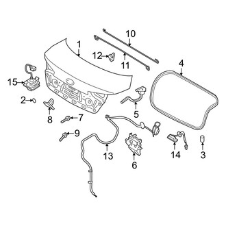 Kia OE - Trunk Lid - Lid & Components (Korea Built), (Gas)