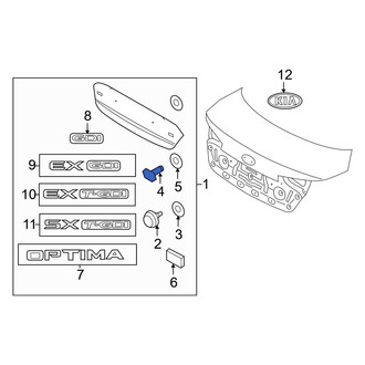 Kia OE - Deck Lid Finish Panel Bolt
