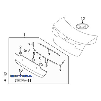Kia OE - Rear Deck Lid Emblem