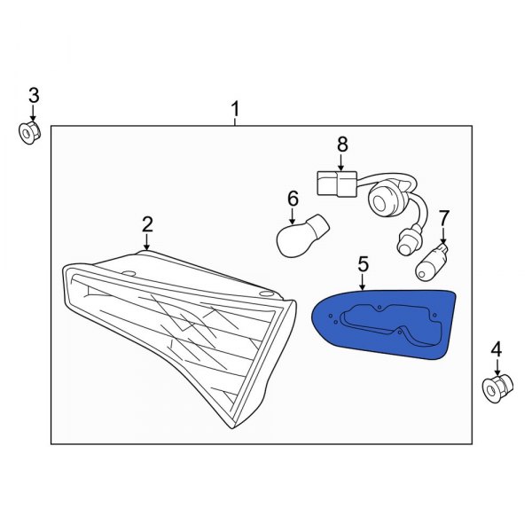 Back Up Light Assembly Gasket