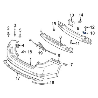 Kia OE - Upper Bumper Impact Bar Bracket