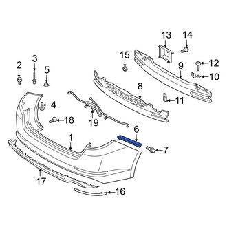 Kia OE - Front Left Bumper Cover Support Rail