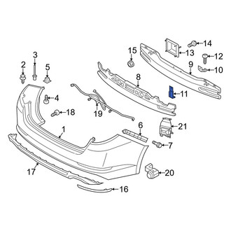 Kia OE - Rear Lower Bumper Impact Bar Bracket