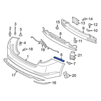 Kia OE - Front Right Bumper Cover Support Rail