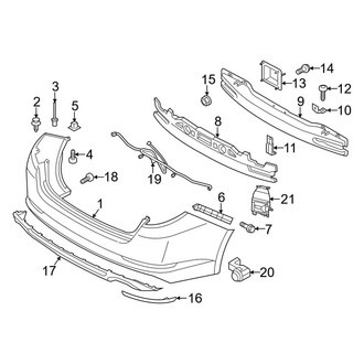 Kia OE - Rear Bumper - Bumper & Components (EX / EX Luxury / Limited / LX / SX / SX Turbo / SXL / SXL Turbo)