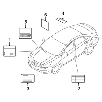 Kia OE - Information Labels - Labels (FULL HYBRID EV-GAS (FHEV))