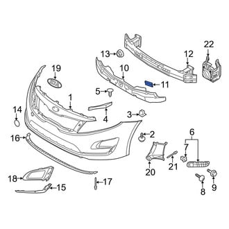 Kia OE - Front Bumper Impact Absorber Nut