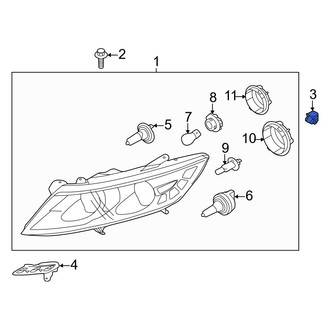 Kia OE - Headlight Fastener Clip