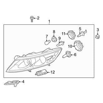 Kia OE - Front Lamps - Headlamp Components (HID), (FULL HYBRID EV-GAS (FHEV))
