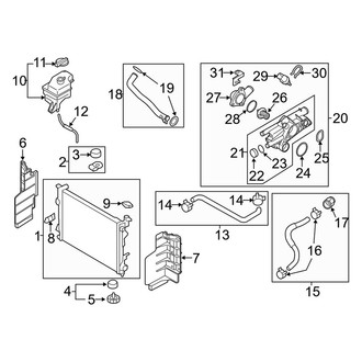 Kia OE - Cooling - Radiator & Components