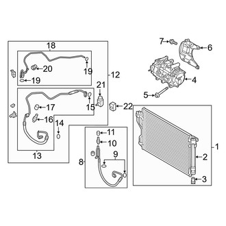 Kia OE - Air Conditioner & Heater - Condenser, Compressor & Lines