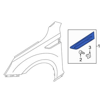 Kia OE - Left Fender Molding