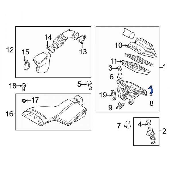 Engine Air Duct Clamp