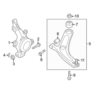 Kia OE - Front Suspension - Suspension Components (FULL HYBRID EV-GAS (FHEV))