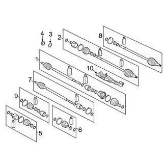 Kia OE - Front Suspension - Drive Axles (Hybrid)