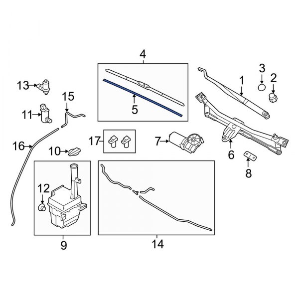 Windshield Wiper Blade Refill