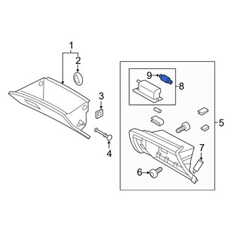 Kia OE - Glove Box Light Bulb
