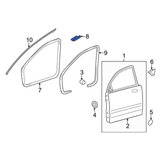 Kia OE - Rear Inner Door Seal Clip