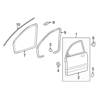 Kia OE - Front Door - Door & Components (Hybrid / Hybrid EX / Hybrid EX Premium / Hybrid LX)