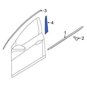 Kia OE - Front Right Black Out Tape