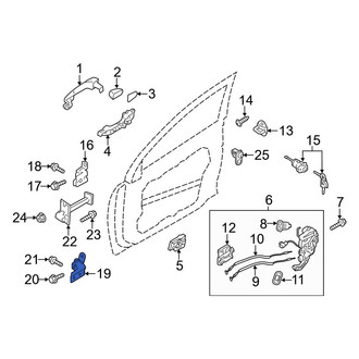 Kia OE - Front Left Upper Door Hinge