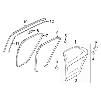 Kia OE - Rear Door - Door & Components (Hybrid)