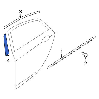 Kia OE - Rear Left Black Out Tape