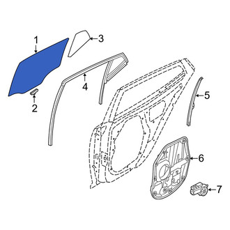 Kia OE - Rear Right Door Glass