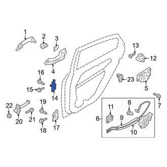 Kia OE - Front Left Upper Door Hinge