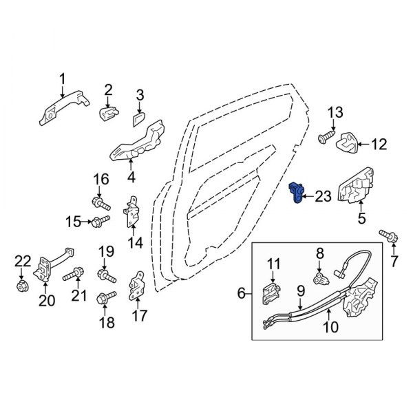 Kia OE 935603L000 Front Door Jamb Switch