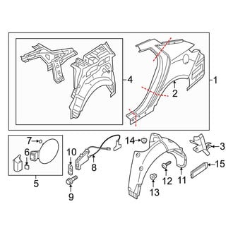 Kia OE - Quarter Panel & Components (FULL HYBRID EV-GAS (FHEV))