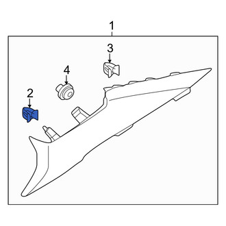 Kia OE - Upper Quarter Panel Trim Panel Clip