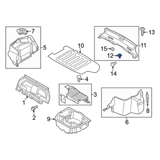 Kia OE - Rear Body Panel Trim Panel Clip
