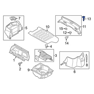 Kia OE - Rear Body Panel Trim Panel Clip