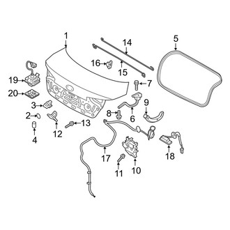 Kia OE - Trunk Lid - Lid & Components (FULL HYBRID EV-GAS (FHEV))