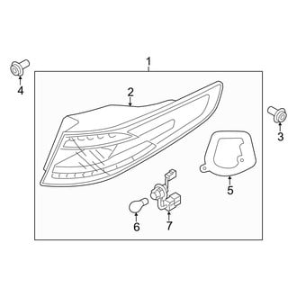 Kia OE - Rear Lamps - Tail Lamps (Hybrid)