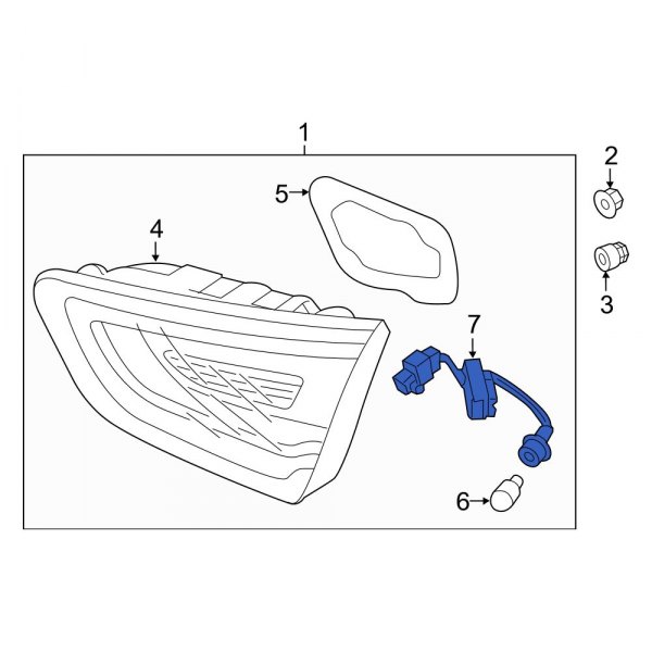 Back Up Light Assembly Gasket