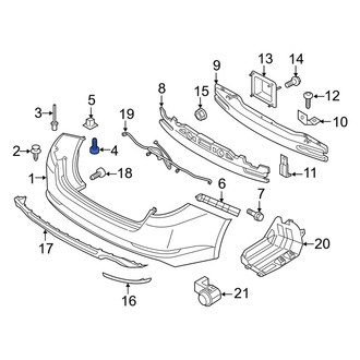 Kia OE - Rear Bumper Cover Screw
