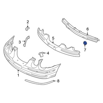 Kia OE - Front Bumper Cover Reinforcement Beam Nut