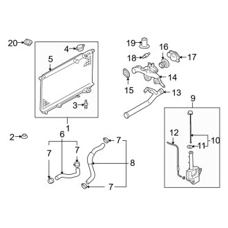 2004 Kia Amanti OEM Engine Cooling Parts | Radiators — CARiD.com