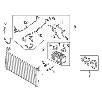 Kia OE - Air Conditioner & Heater - Condenser, Compressor & Lines