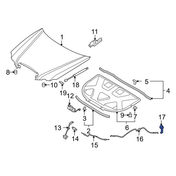 Hood Release Handle