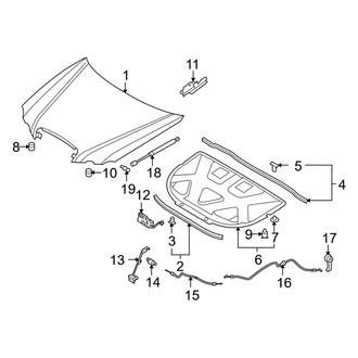 Kia OE - Hood & Grille - Hood & Components