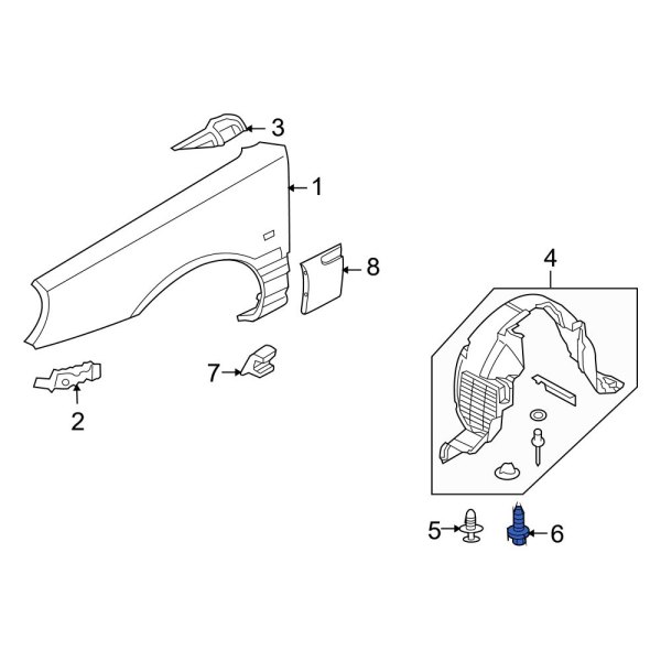 Fender Liner Screw