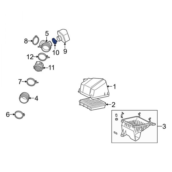 Engine Air Intake Resonator Clamp