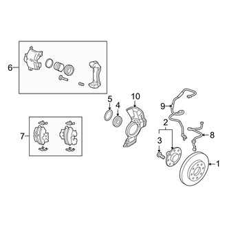 Kia OE - Front Suspension - Brake Components