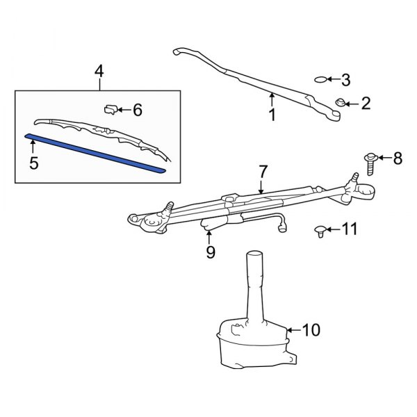 Windshield Wiper Blade Refill