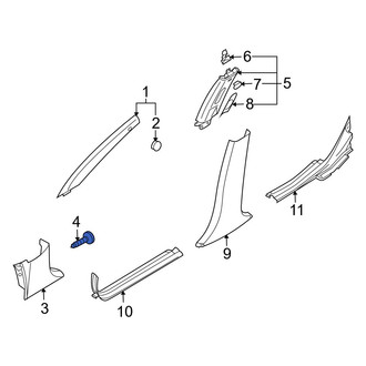 Kia OE - Kick Panel Trim Screw