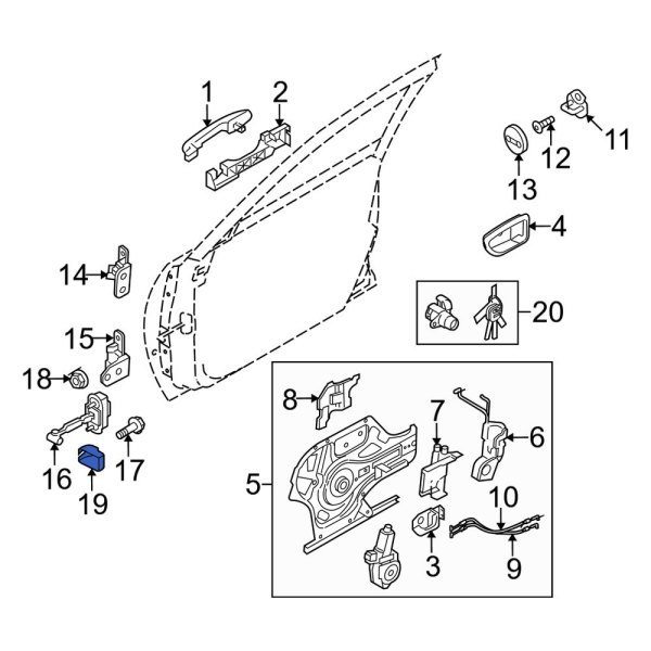 Door Check Cover