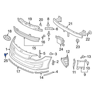 Kia OE - Front Tow Eye Cap
